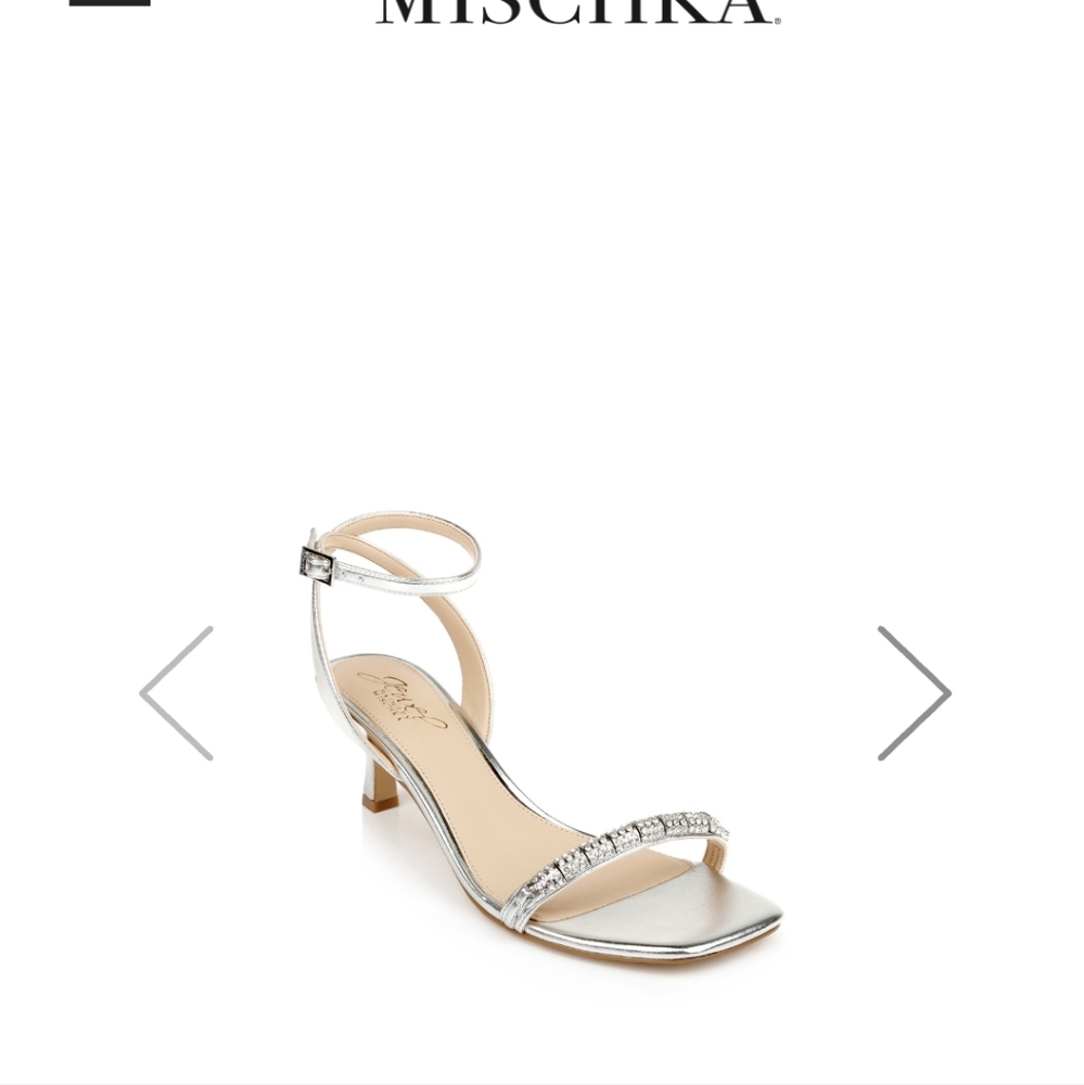 Badgley Mischka charisma kitten heels‎